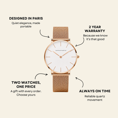 Trocadéro Watch Blush | Balvem
