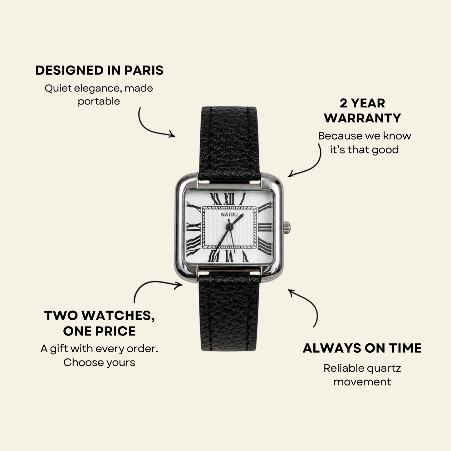 Concorde Watch Black | Balvem