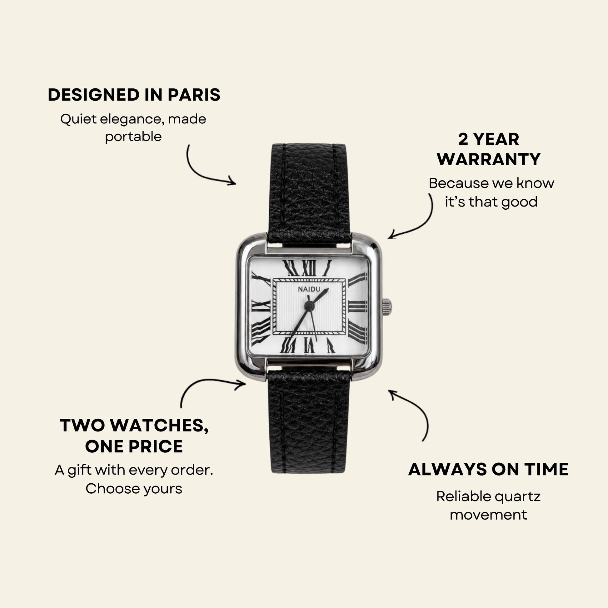 Concorde Watch Black | Balvem