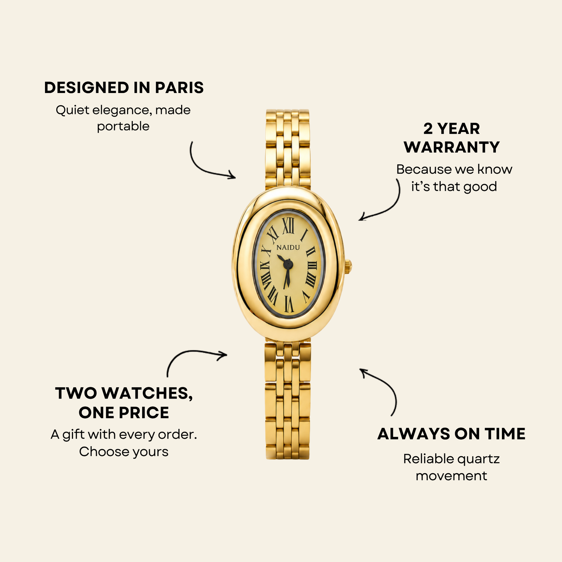 Opéra Watch Gold | Balvem