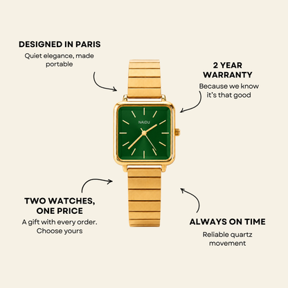 Le Marais Watch Emerald | Balvem