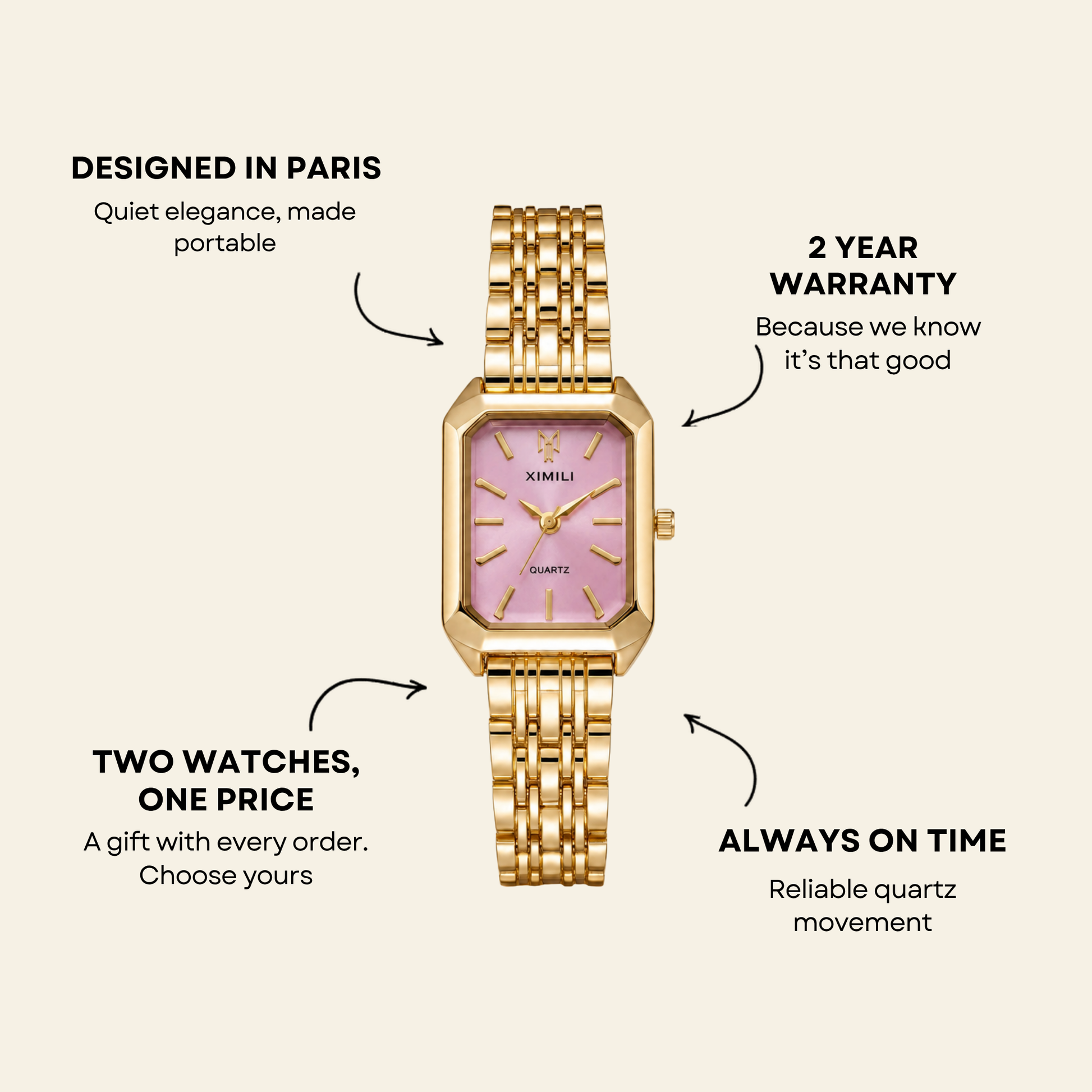 Le Marais Watch Petal | Balvem